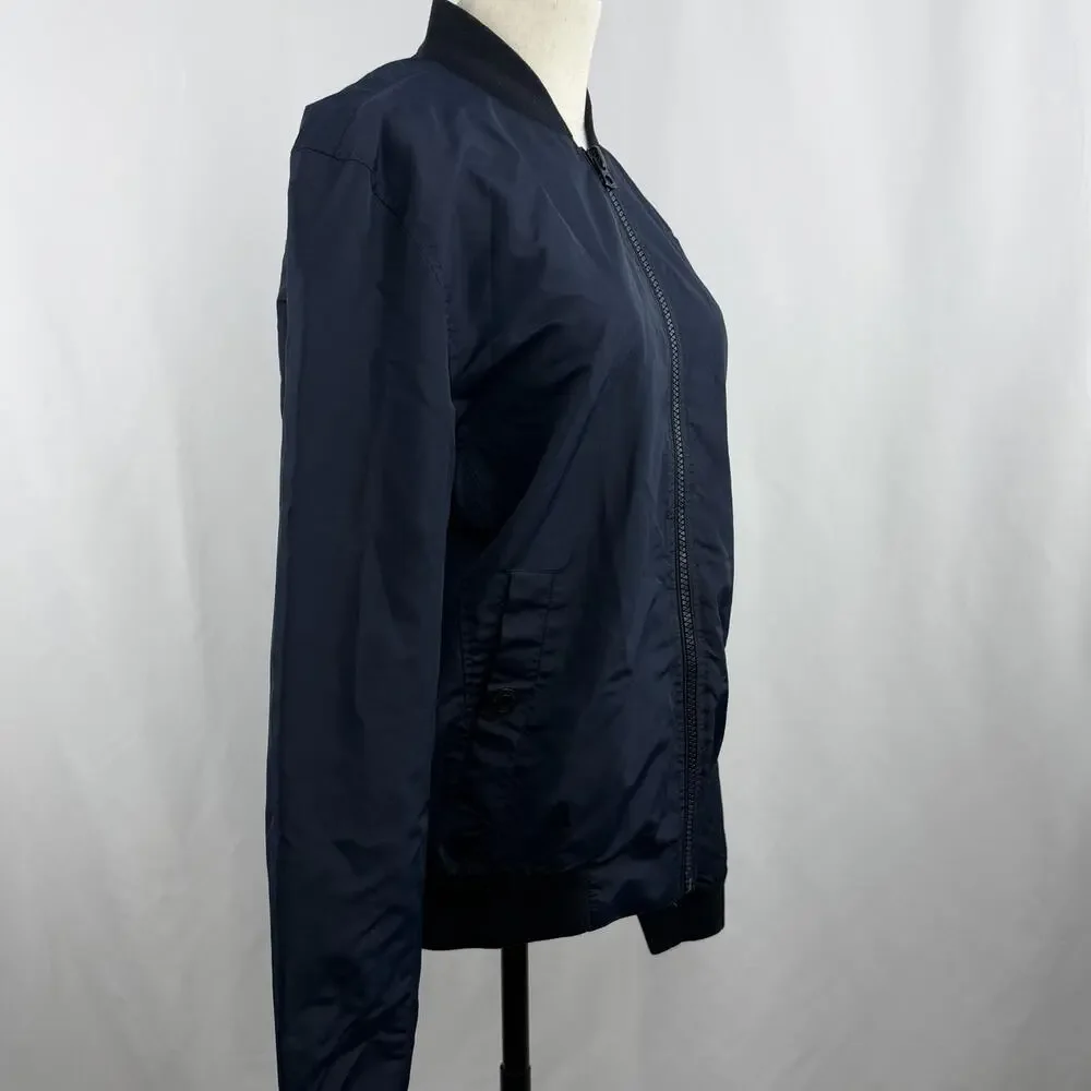 Lucky Brand Men’s Lightweight‎ Bomber Jacket Navy Mesh Lined Size Medium